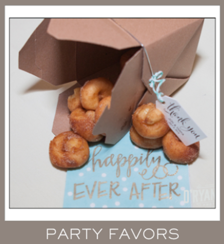 Donut party favors